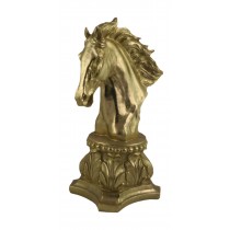 Horse Head Bust 41cm - Gold Finish