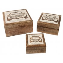 Set of 3 Car Boxes