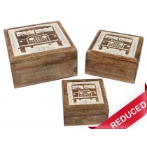Set of 3 - 4x4 Boxes 17.8cm
