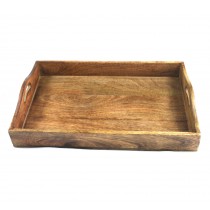 Wooden Plain Design Tray 46cm