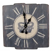 Wooden Clock - Crown 45cm