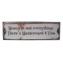 Metal Plaque 'Money is Not Everything' 48cm