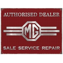 MG Authorised Dealer Metal Sign - 41cm TBD