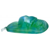 Crystal Glass Lady Sleeping 31cm Ex Display