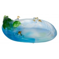 Crystal Glass Ducks 28.5cm