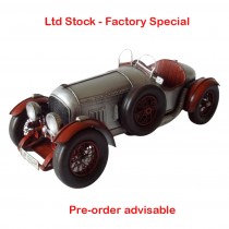 35cm 1920s Open Top Silver Roadster - PRE-ORDER
