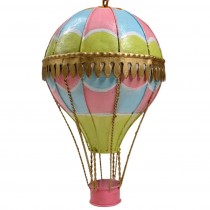 20cm Green, Blue and Pink Mongolfier Balloon