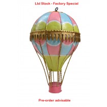 20cm Green, Blue and Pink Mongolfier Balloon - PRE-ORDER