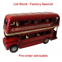 32cm Red Double Decker Sight Seeing Bus - PRE-ORDER