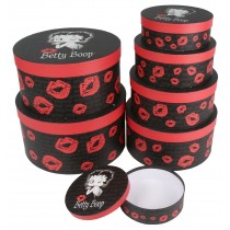 Set Of 7 Betty Boop Round Boxes 