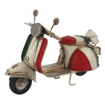 Red White & Green Scooter - 18cm