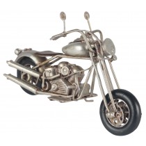 Silver Motorcycle Chopper - 20cm