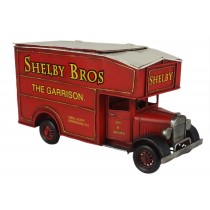 Shelby Vintage Van Storage Box - Red 33cm
