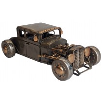 Hot Rod Drag Racer - Polished Metal - 32cm
