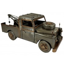 4X4 Tow Truck - Polished Metal - 34cm