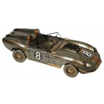 Racing Car - Polished Metal 31cm