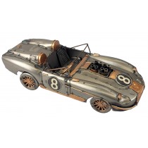 Racing Car - Polished Metal 31cm