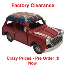 Nostalgia 60s Car Union Flag Roof - 16cm