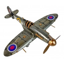 Spitfire Plane Polished Metal  - 21cm