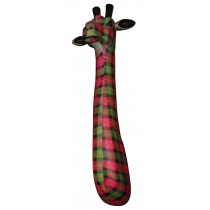 Giraffe Head Large (Red Tartan) **SECONDS**