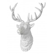 Deer Head (White Finish) - 86cm  