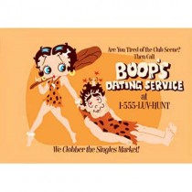 Betty Boop Metal Sign 'Dating'