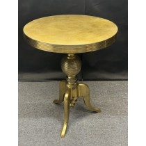 Cast Aluminium Table 70cm - Anodized Antique Brass Industrial Finish  ***EX-DISPLAY***