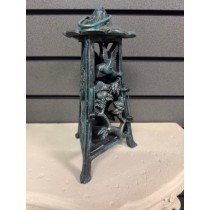 Cast iron Hanging or standing  candle lantern