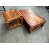 Acacia Coffee Table and Side Table  (JOB LOT OF 2) **** 50% OFF ****