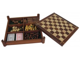 Sheesham Wood Games Compendium 33cm