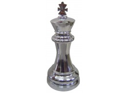 King Chess Piece Nickel Plated Aluminium 65m