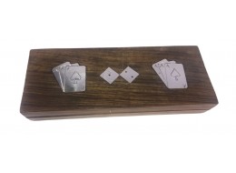 Double Card Box with Dice (2 packs of cards) 24cm