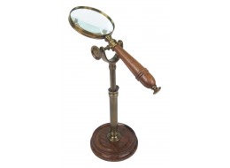 Magnifying Glass On Stand (Extends) Sheesham Wood - 28cm