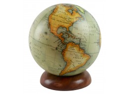 Globe On Wooden Base 23cm
