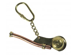 Whistle Keyring Brass/Copper (Batches of 12) 8.5cm