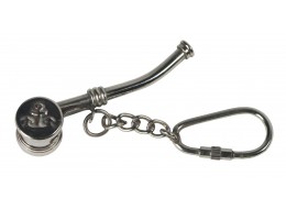 Whistle Keyring Nickel (Batches of 12) 7.5cm