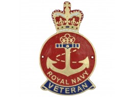 25cm Royal Navy Veteran Plaque Cast Aluminium