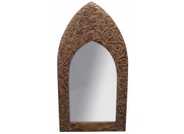 Mango Wood Tree Of Life Design Mirror  (Large) 93cm