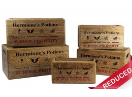 Set of 5 Mango Wood Hermione's Crates 34cm