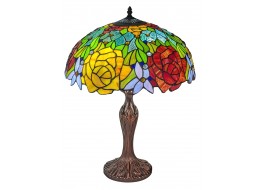 Large Rose Snowdrop Tiffany Table Lamp 59cm 