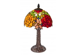 Rose & Snowdrop Tiffany Table Lamp (Small) 34cm 