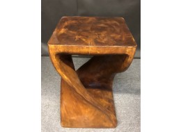 Wooden Stool Twisted ** Seconds **
