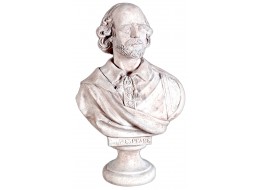William Shakespeare Bust - Roman Stone Finish - 79cm
