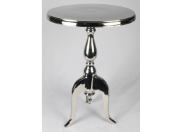 Table Round Top 56cm Nickel Plated Finish Aluminium 