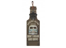 Camper Van Design Wall Bottle Opener - 32cm