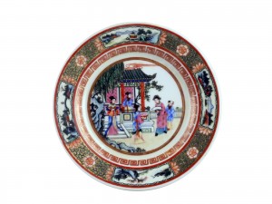 Chinese Antique Famille Porcelain Plate 15cm Dia.  MIN 6