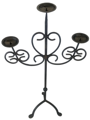 Metal Candlestick Stand 69.5cm