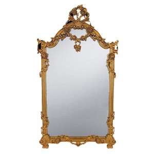 Gold Floral Carved Mirror 153 x 87cm