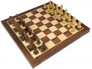 Folding Chess Board with Pieces 40cm