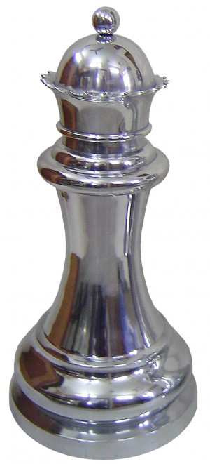 Queen Chess Piece Nickel Plated Aluminium 60cm